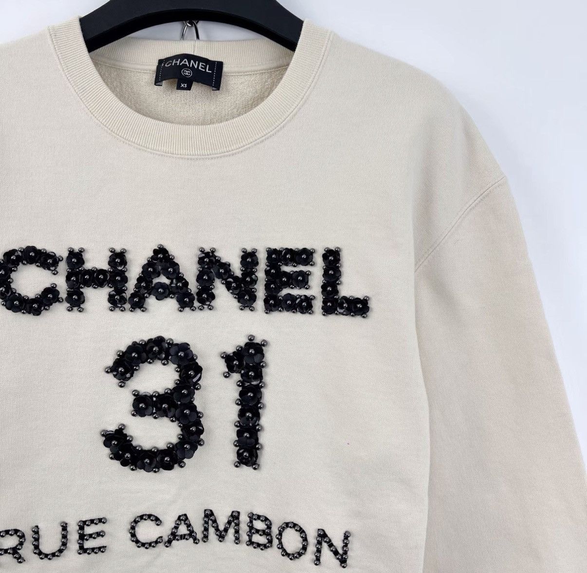 Chanel Chanel Collection Letter Camellia Beaded Sweatshirt K12 Size XS / US 0-2 / IT 36-38 - 3 Thumbnail