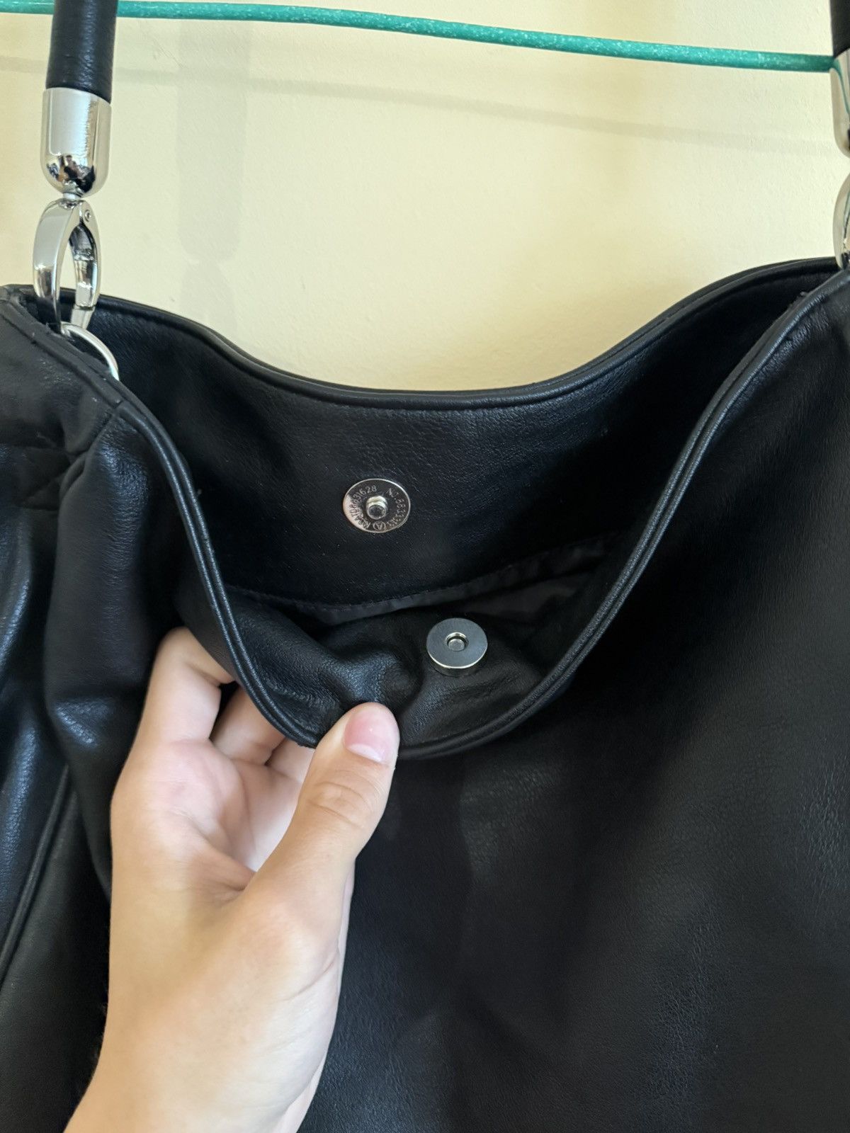 Thierry Mugler Thierry Mugler Leather Shoulder Bag Black Size ONE SIZE - 8 Thumbnail