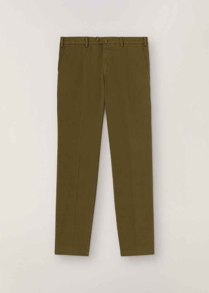 image of Loro Piana O1Loc1C0124 Casual Trouser In Dark Green, Men's (Size 38)