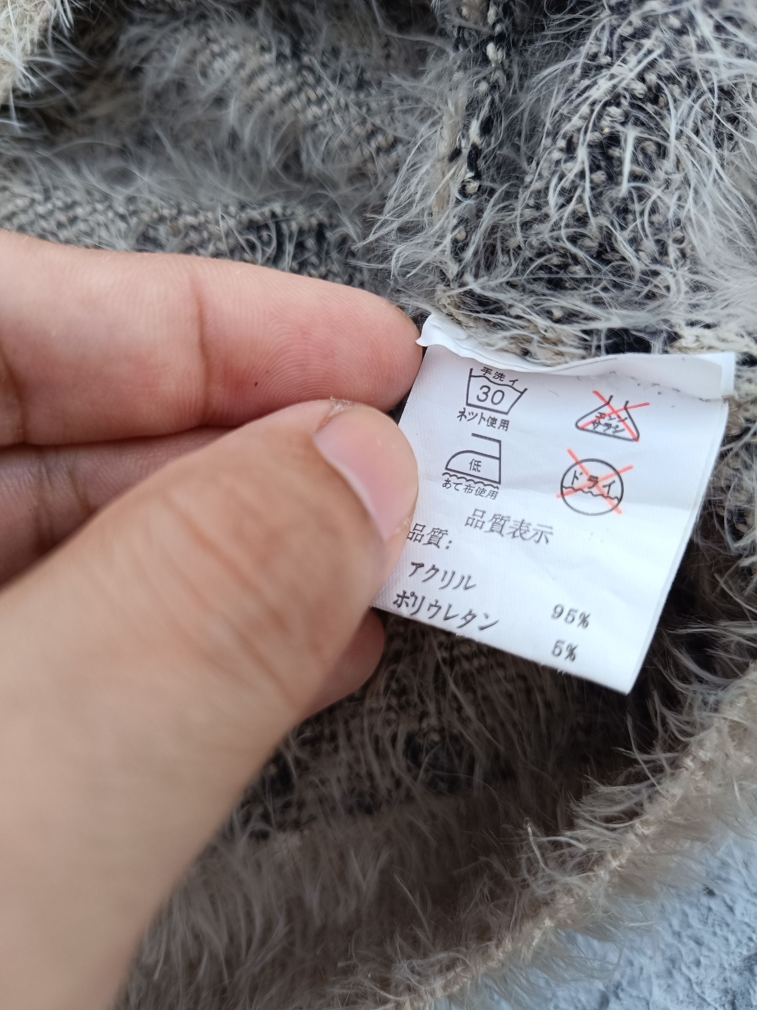 Vintage CULOTS fluffy knitwear Size M / US 6-8 / IT 42-44 - 7 Thumbnail