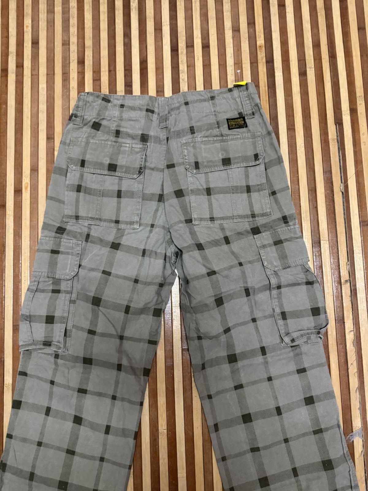 KISS KISSMARK AUTHENTIC Checkered Cargo Pants Streetwear W28X26 Size US 28 / EU 44 - 6 Thumbnail