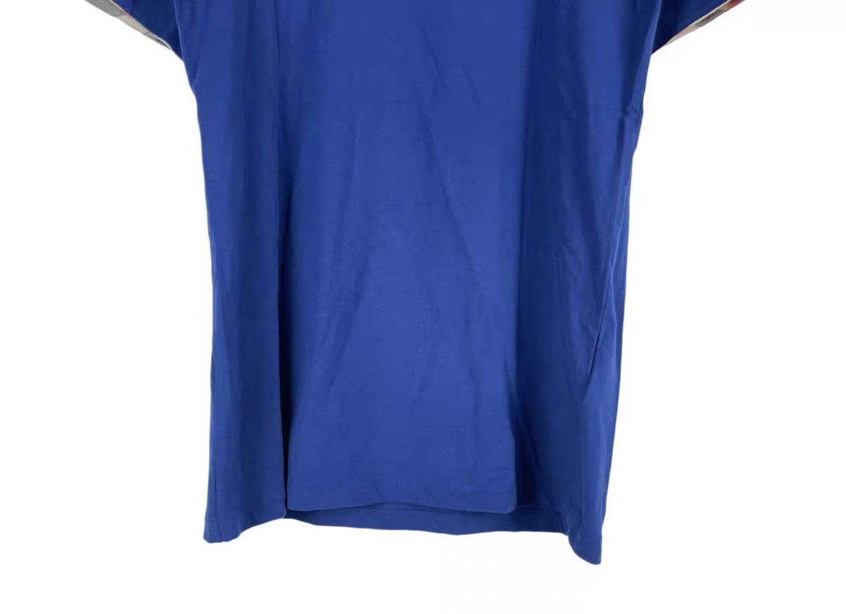 Burberry Burberry Blue Short Sleeve with Cuff Check Detail J31 Size US M / EU 48-50 / 2 - 4 Thumbnail