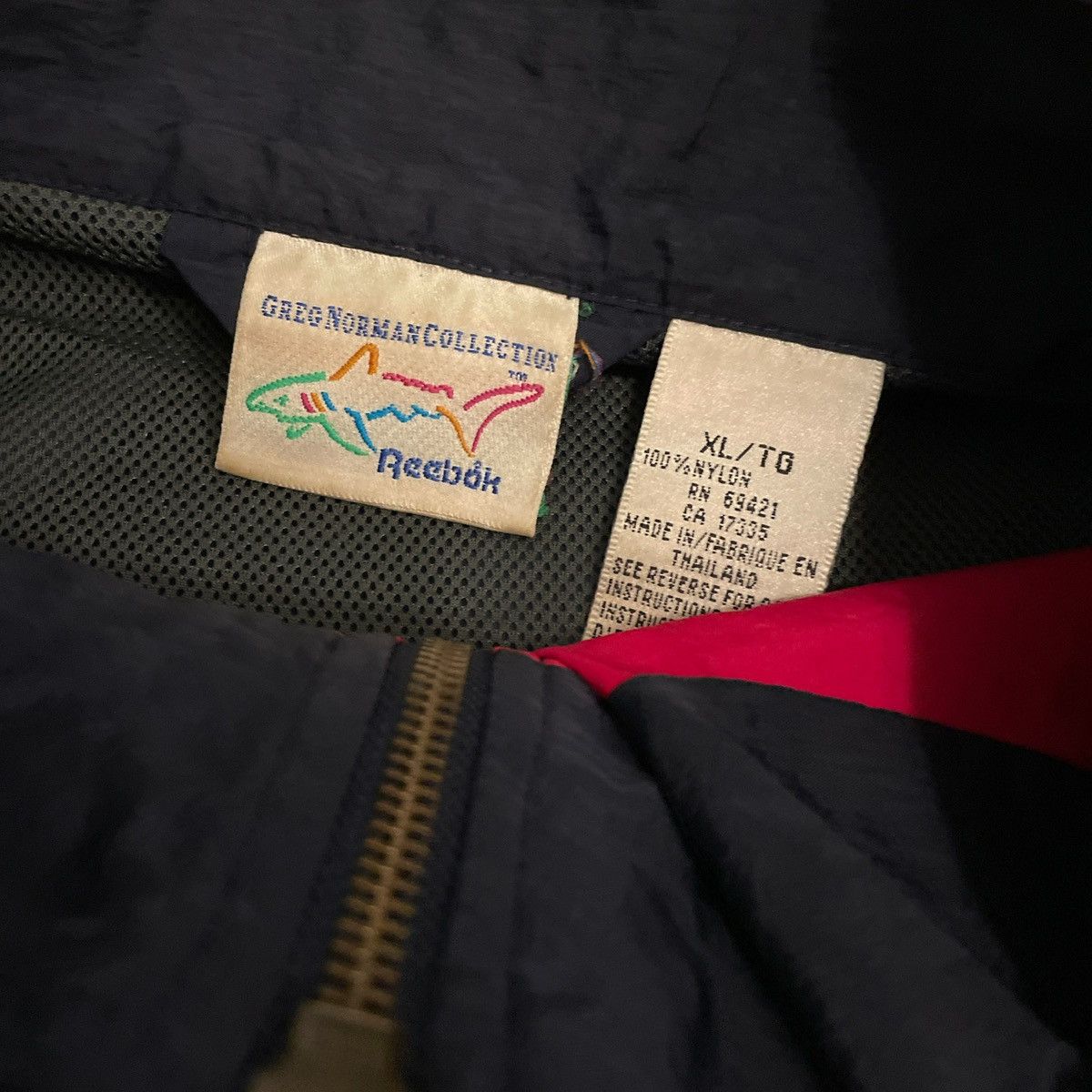 Greg Norman × Reebok × Vintage Vintage 90's Red & Blue Greg Norman Reebok Track Jacket Size US XL / EU 56 / 4 - 6 Thumbnail