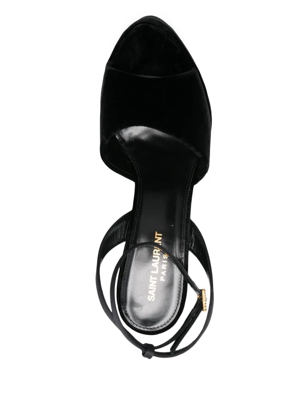 Saint Laurent Paris o1y0126 Ankle Strap Sandals in Black Size US 11 / IT 41 - 3 Thumbnail