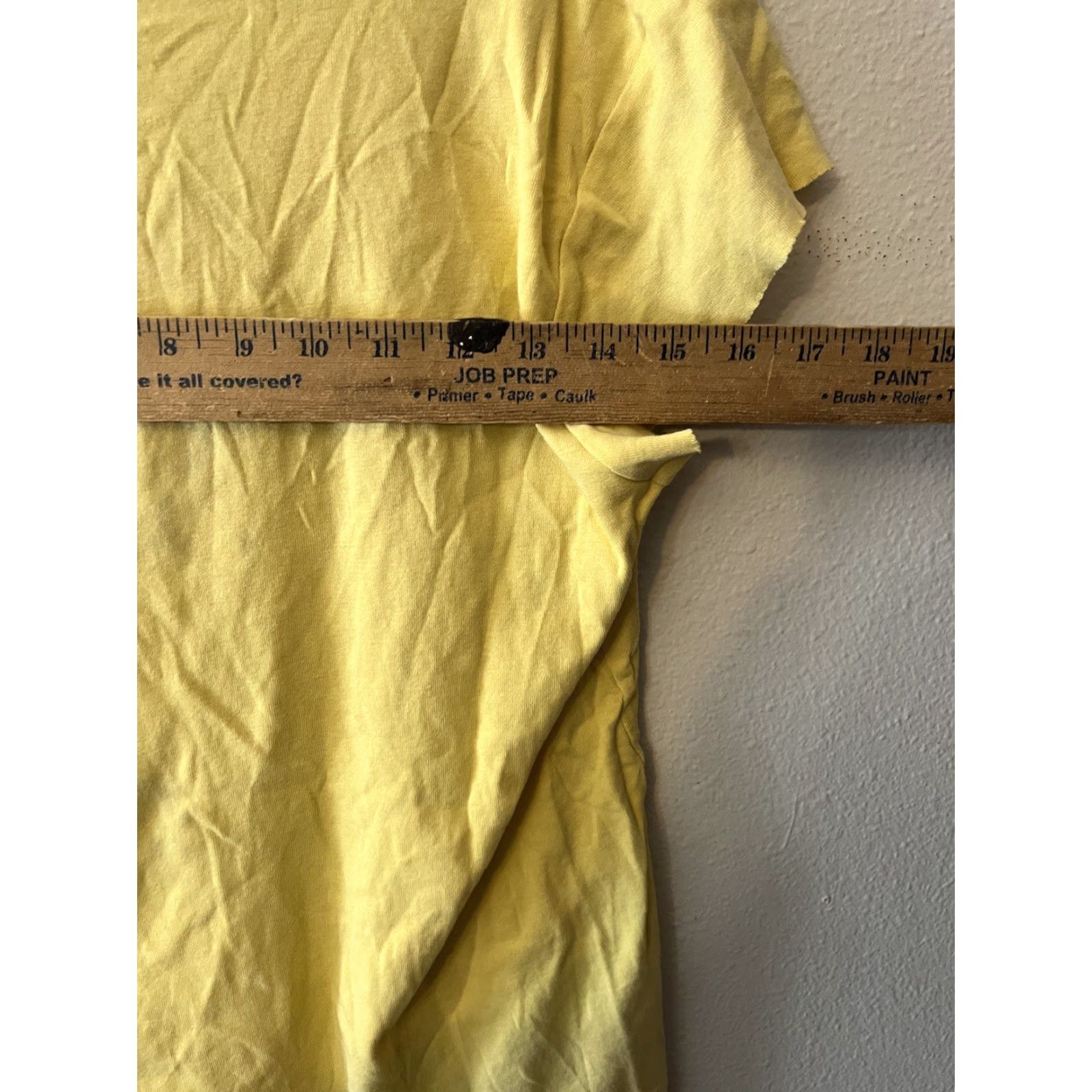 Zara Zara T Shirt Cotton V Neck Women’s Size XL Yellow Solid Size XL / US 12-14 / IT 48-50 - 4 Thumbnail