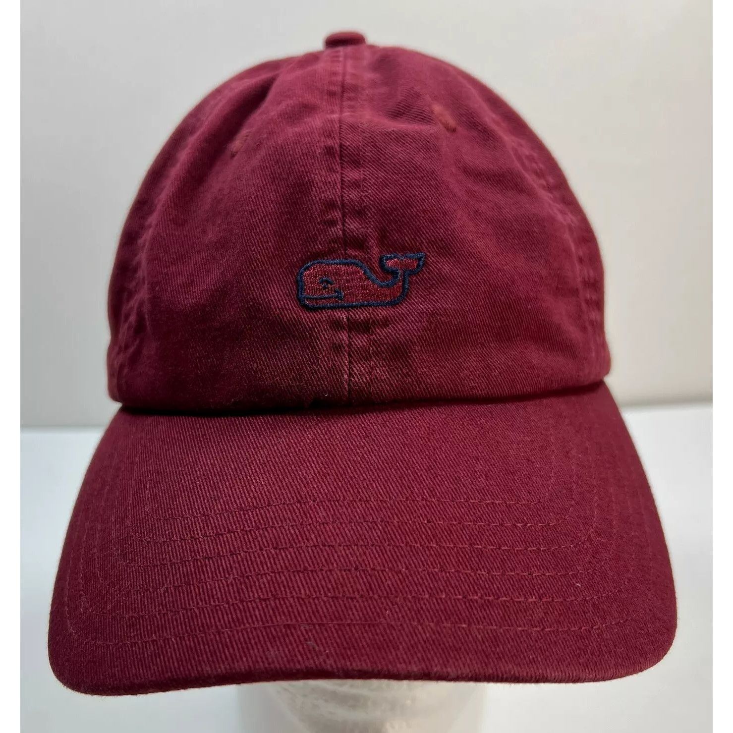 Vineyard Vines VINEYARD VINES Red Burgundy Logo Strap Back Dad Hat Preppy Size ONE SIZE - 2 Thumbnail