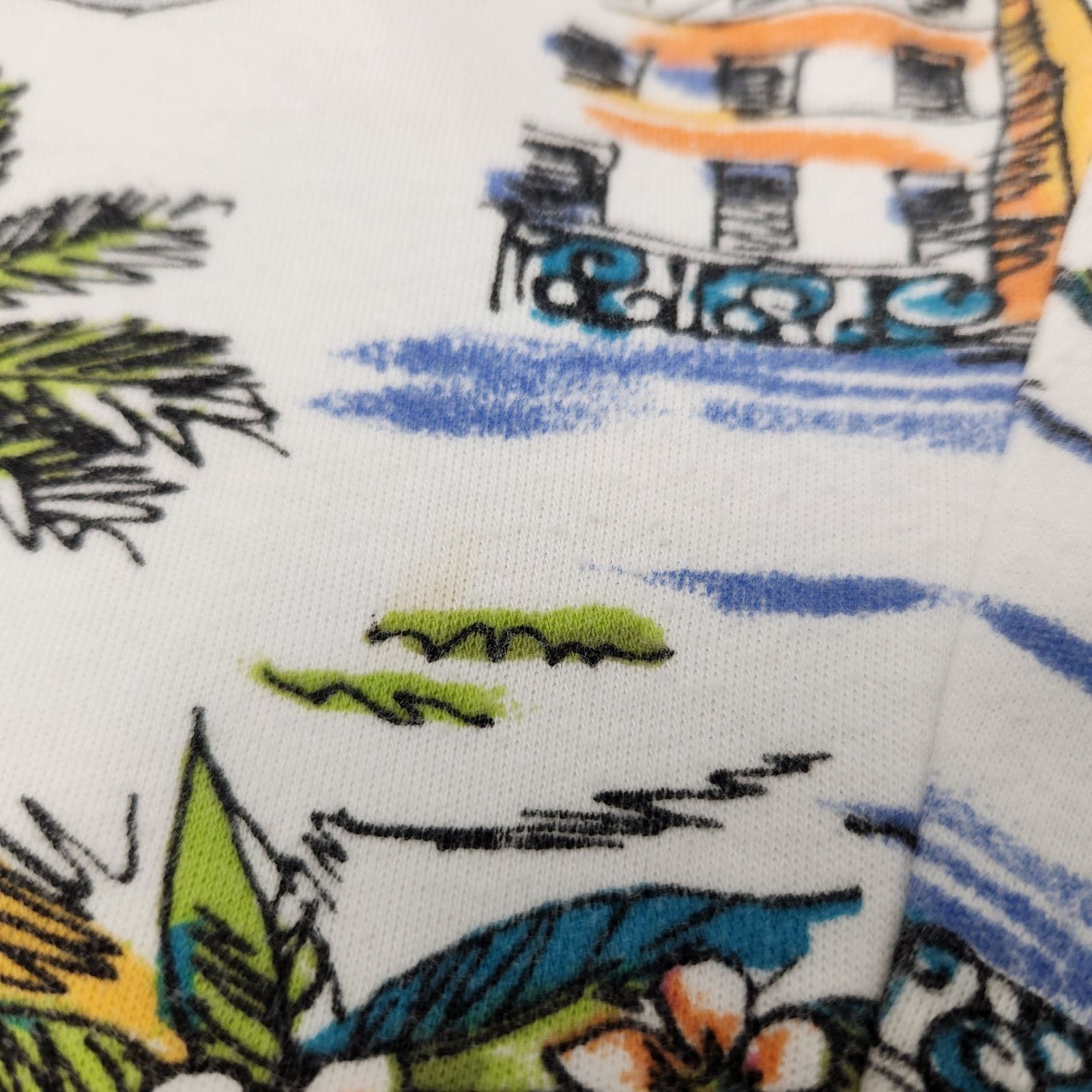 Vintage Beach Vacation Theme Skort White Stag Palm Tree Plus Size XL Size 38" / US 16 / IT 52 - 6 Thumbnail
