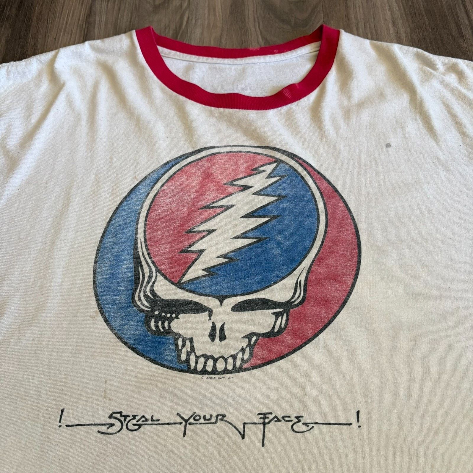 Grateful Dead × Vintage Vintage Grateful Dead T-Shirt Men's Size 2XL White Ringer Size US XXL / EU 58 / 5 - 9 Thumbnail