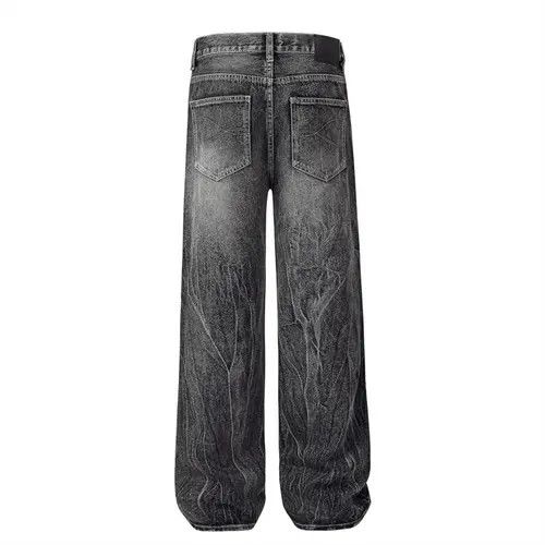 VIBE American high street trend washed distressed straight jeans Size US 32 / EU 48 - 4 Thumbnail