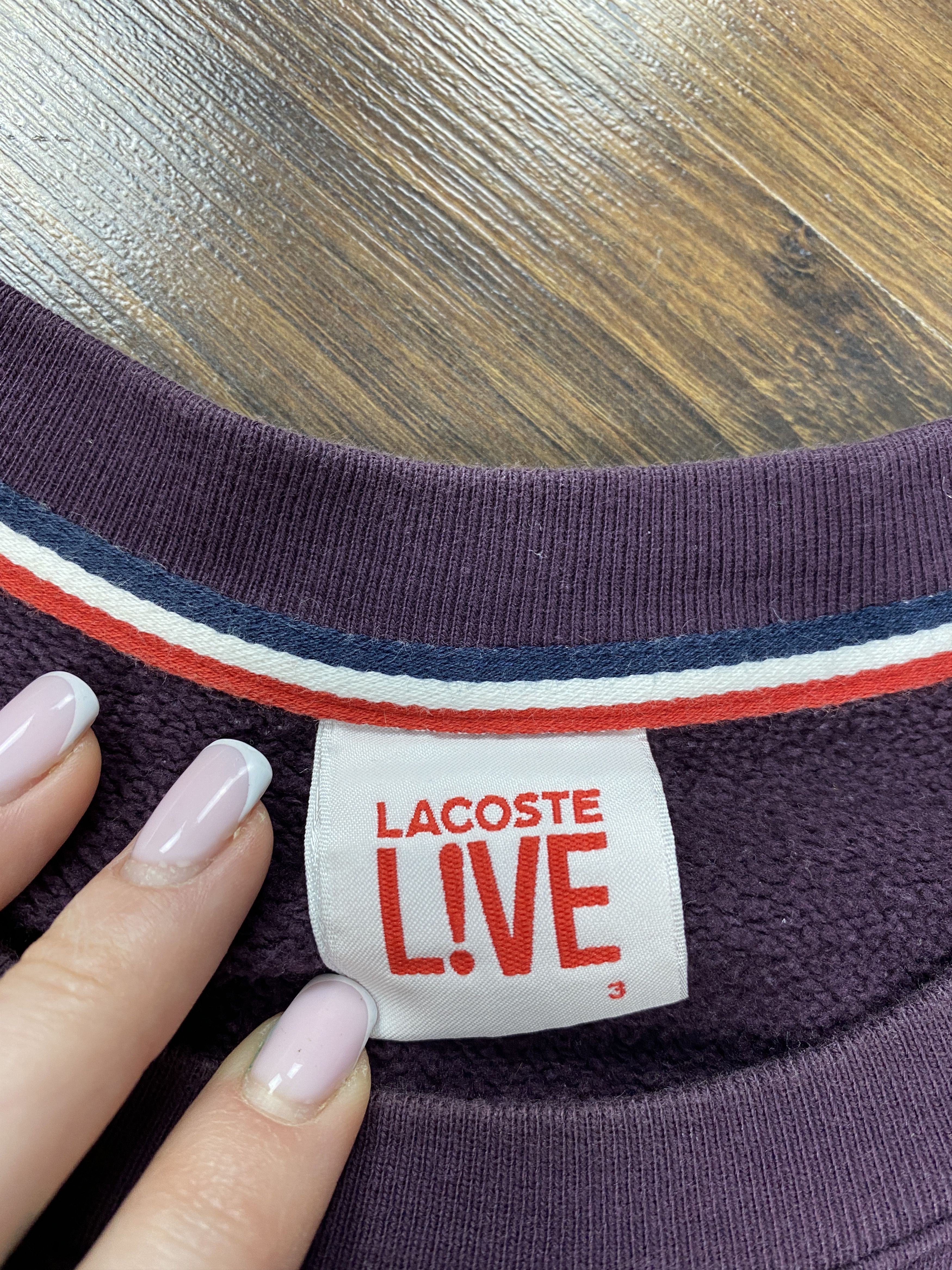 Lacoste × Vintage Lacoste Live vintage y2k sweatshirt Size US S / EU 44-46 / 1 - 4 Thumbnail