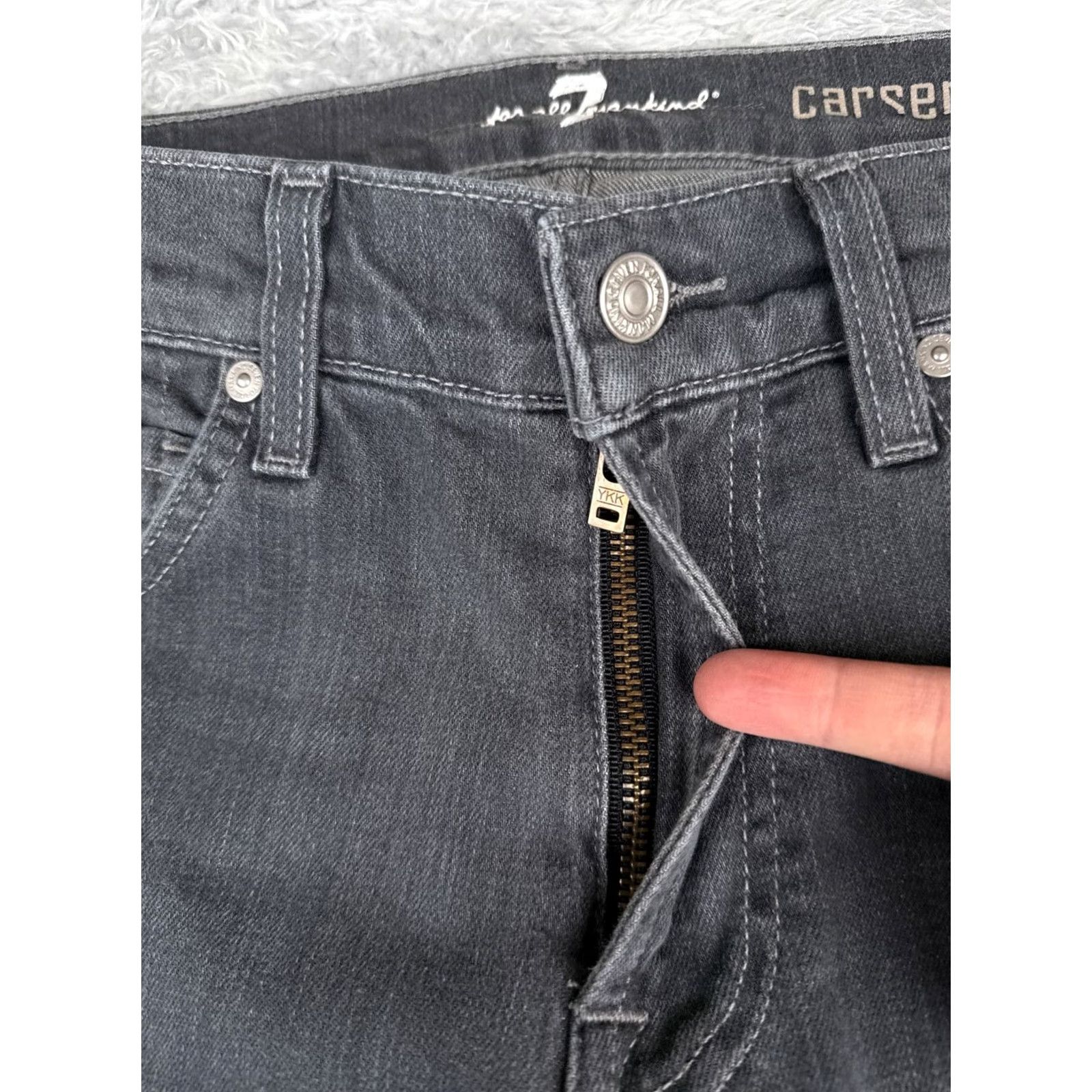 7 For All Mankind 7 For All Mankind Jeans Womens 28 Blue Denim Carsen Straight Leg 28x32 Mid Rise Denim Jeans Womens Men’s Style? Size 28" / US 6 / IT 42 - 5 Thumbnail
