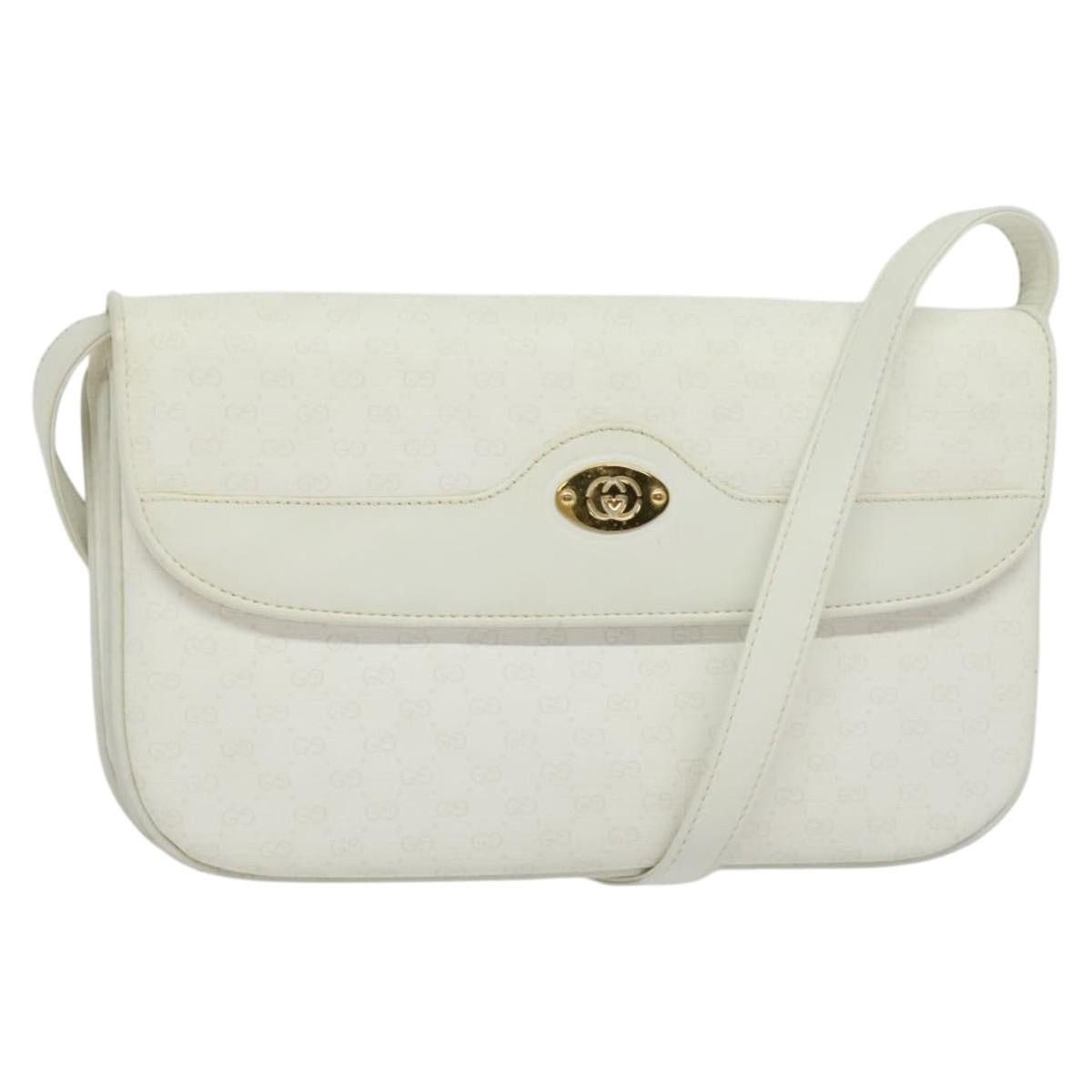 Gucci GUCCI Micro GG Supreme Shoulder Bag Pvc White Gold 004 106 Size ONE SIZE - 1 Thumbnail