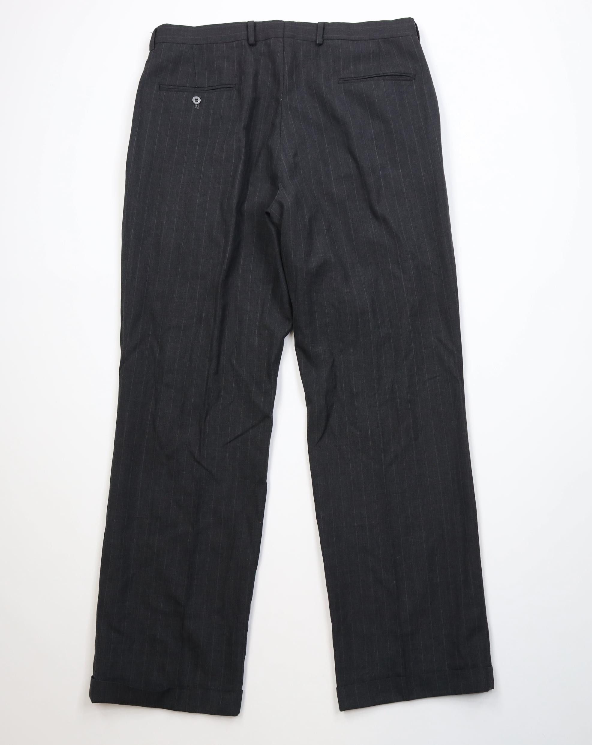 Vintage Vintage 70s Streetwear Pinstriped Wide Leg Chino Pants USA Size US 36 / EU 52 - 8 Thumbnail