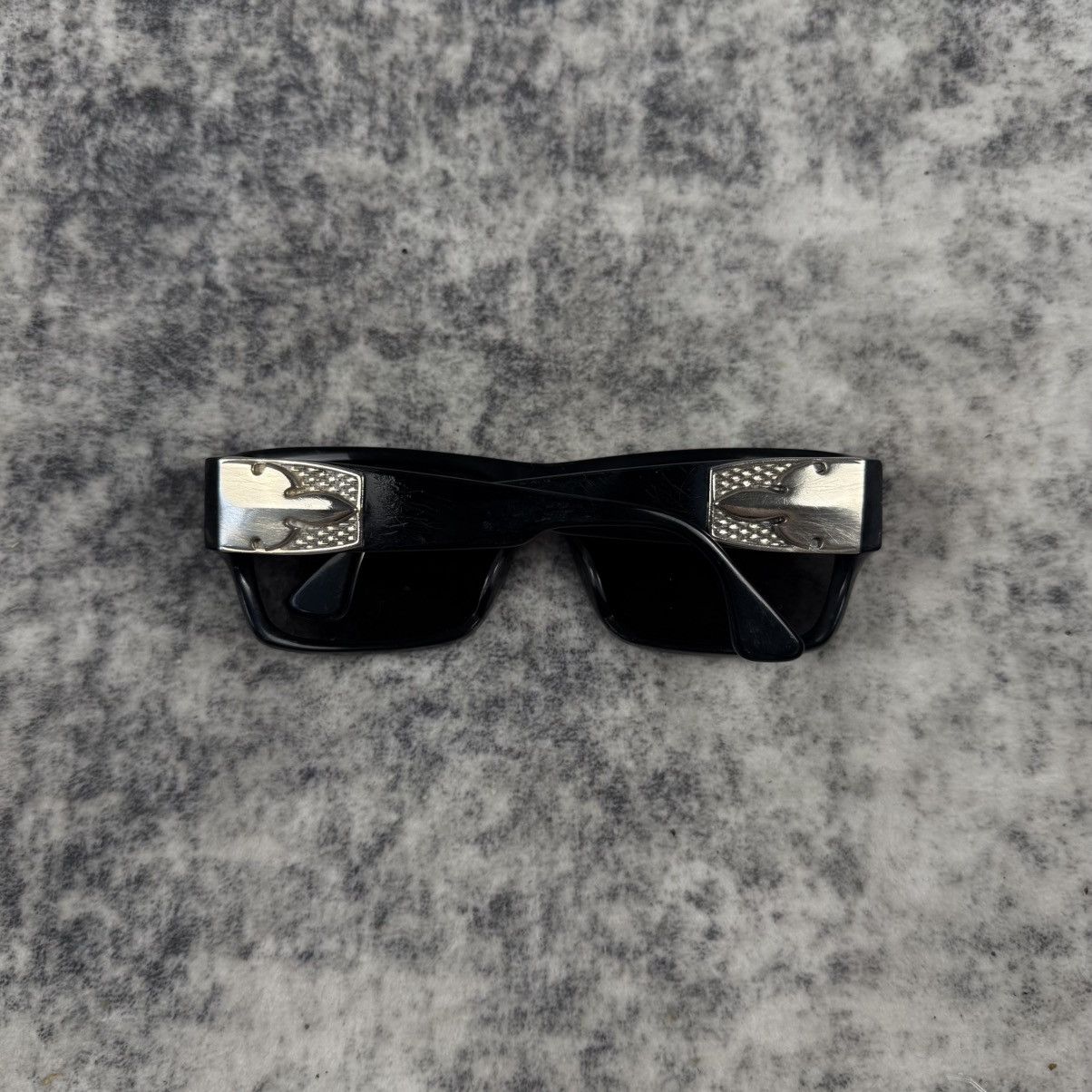 Chrome Hearts Chrome Hearts G-MONEY Black Silver Cross Shield Sunglasses Size ONE SIZE - 1 Thumbnail