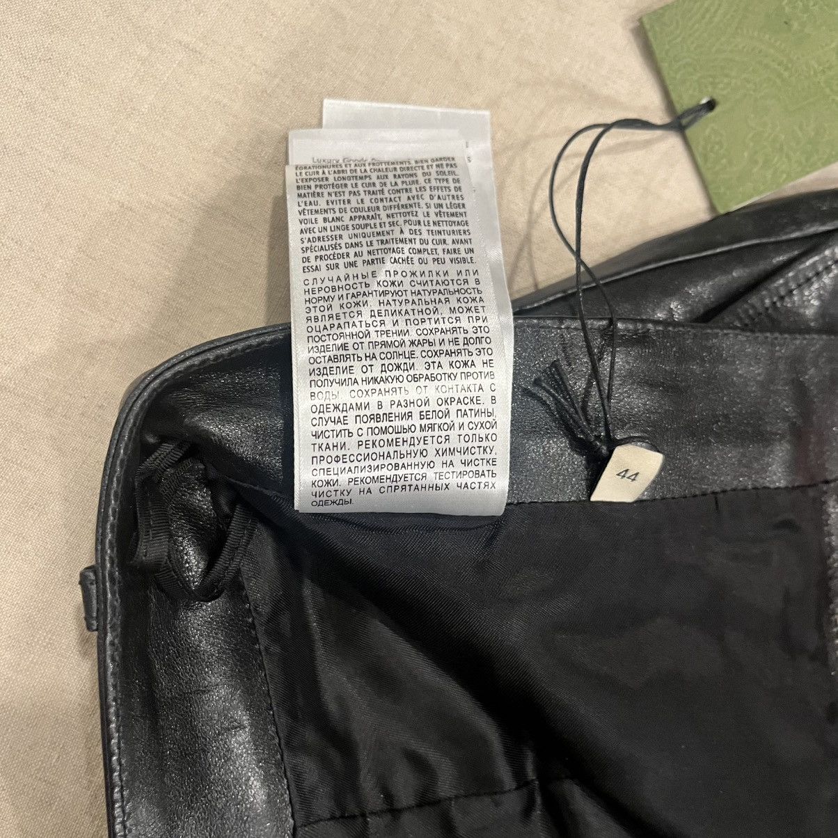 Gucci $4200 GUCCI LEATHER PANTS, BLACK, SIZE 44 Size US 29 - 17 Thumbnail