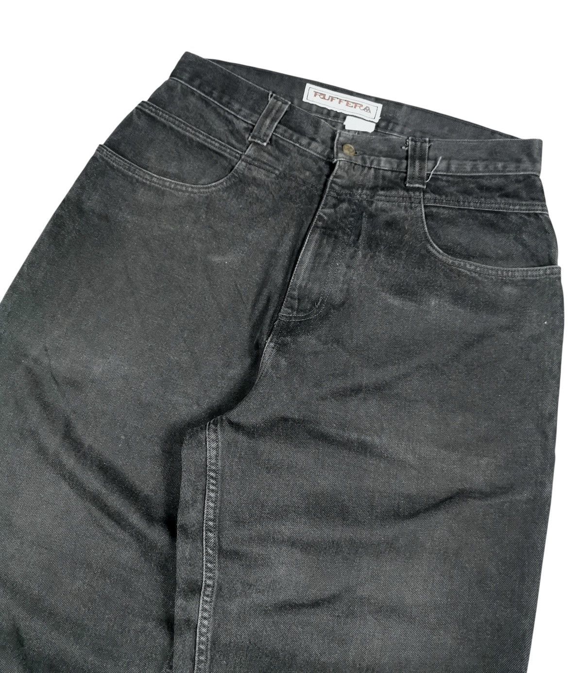 Ruff Ryders Vintage Ruffera Baggy Distressed Jeans , Style JNCO Size US 34 / EU 50 - 7 Thumbnail
