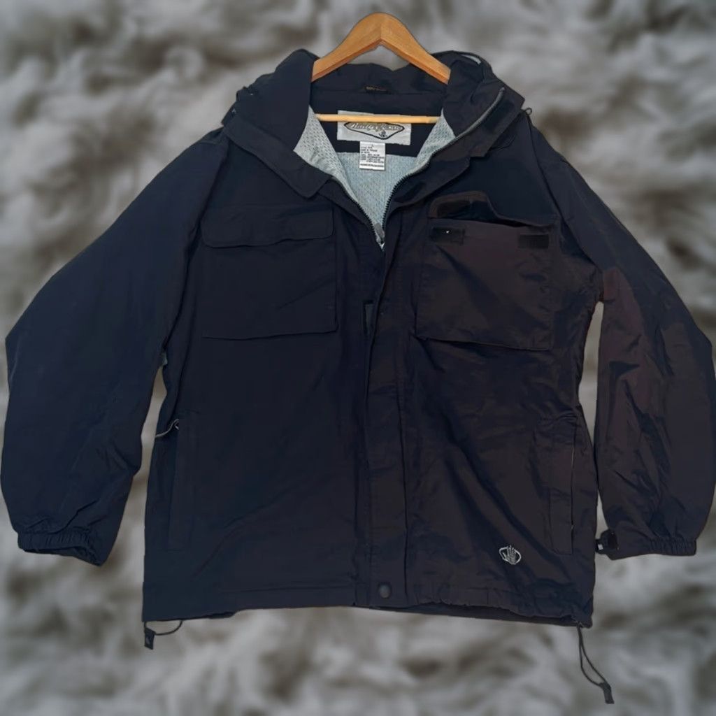 Body Glove VINTAGE Body Glove Jacket Unisex Adults L Blue Nylon Waterproof Hooded Snow Overcoat 1990s Y2K Shirts? Size US L / EU 52-54 / 3 - 1 Thumbnail