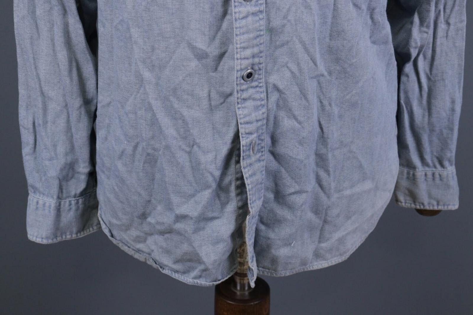 Polo Ralph Lauren Ralph Lauren Double RL Blue Denim Pockets Flanel Shirt M Size US M / EU 48-50 / 2 - 4 Thumbnail