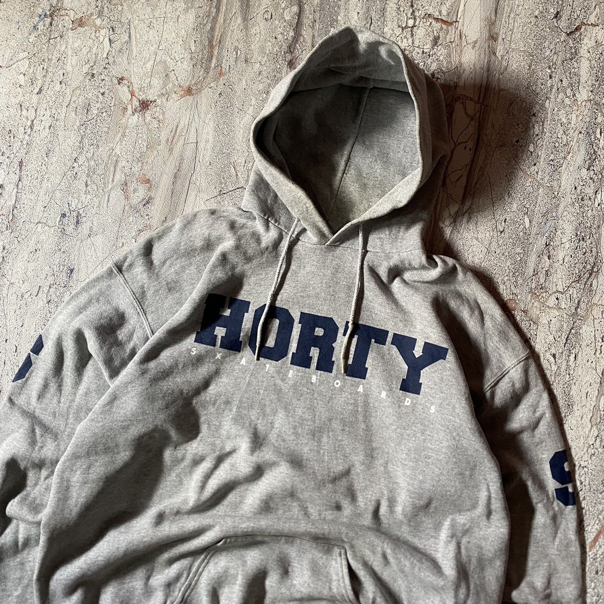 Shorty's Skateboards × Vintage 1990's Shortys Skateboard gray Hoodie Size US L / EU 52-54 / 3 - 4 Thumbnail