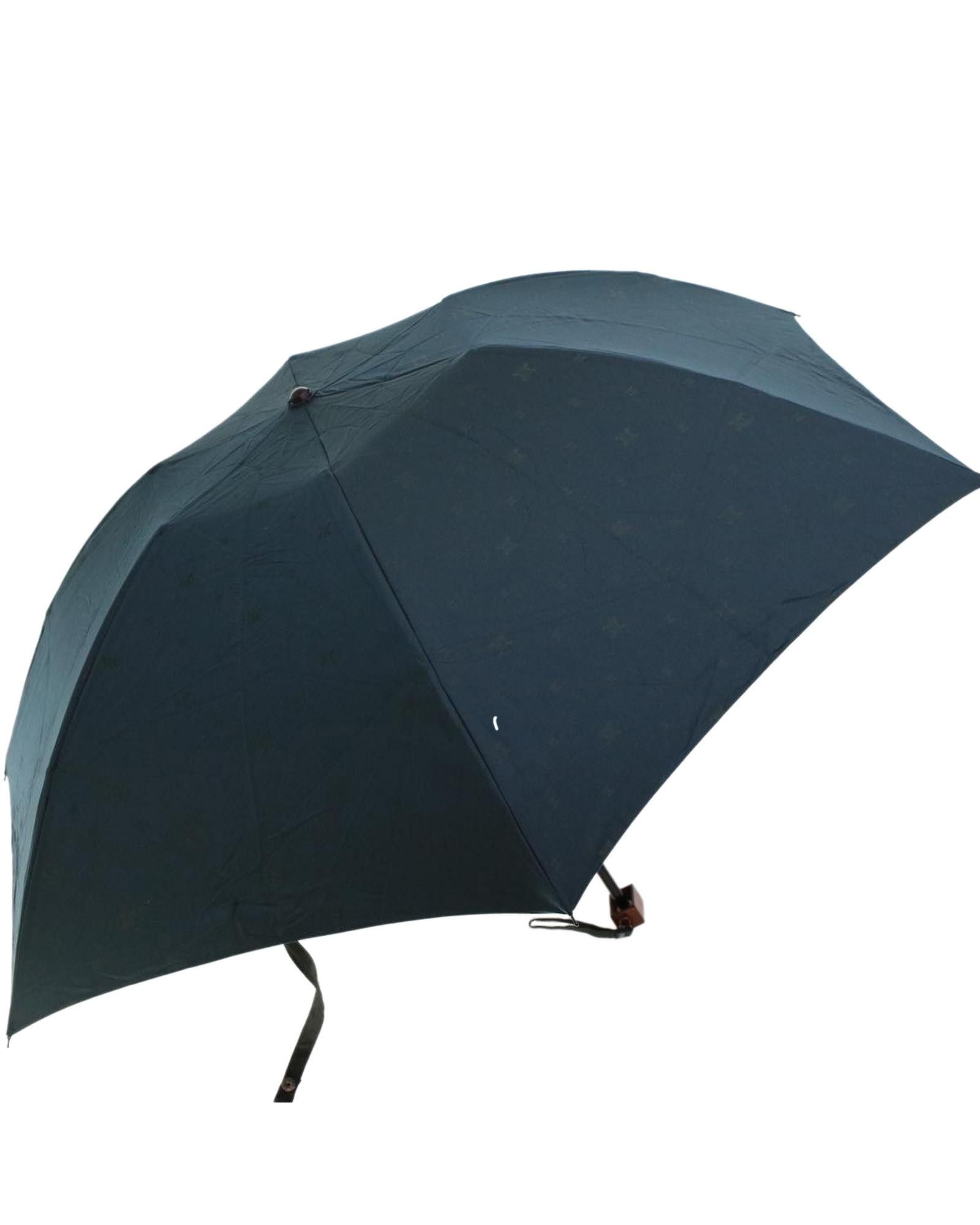 image of Celine Canvas Folding Umbrella Nylon Accessory Dust Bag Item Box in Green, Women's