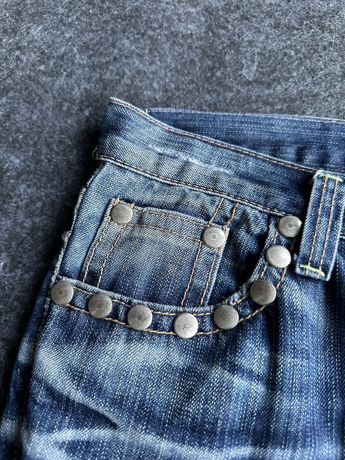 Hysteric Glamour O Pinball Flare Stone Washed Vintage Denim 32x32 D390 Size US 32 / EU 48 - 4 Thumbnail
