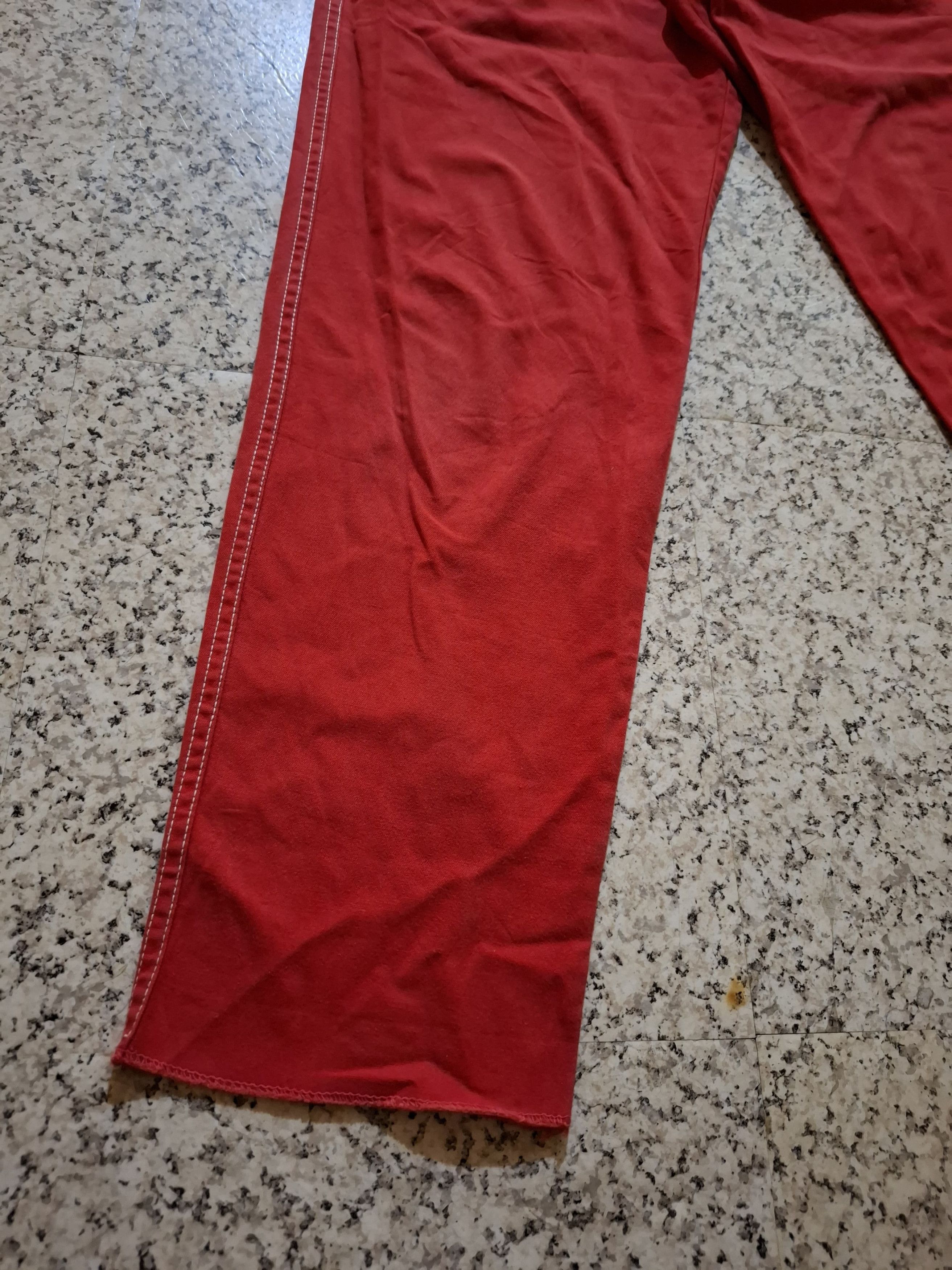 45rpm Vintage 45RPM Studio & Co. Red Canvas Painter Pants RARE Size 25" / US 0 / IT 36 - 3 Thumbnail