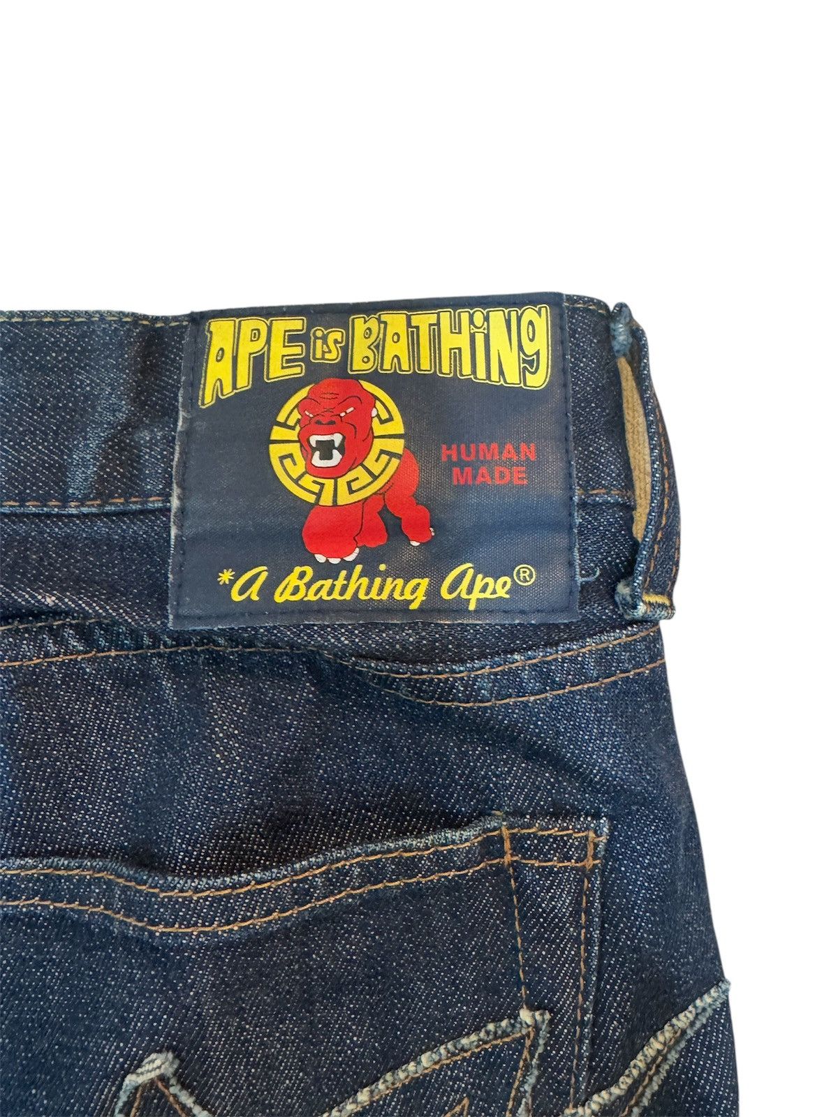 Bape × Nigo Bape Sta Denim Size US 33 - 3 Thumbnail