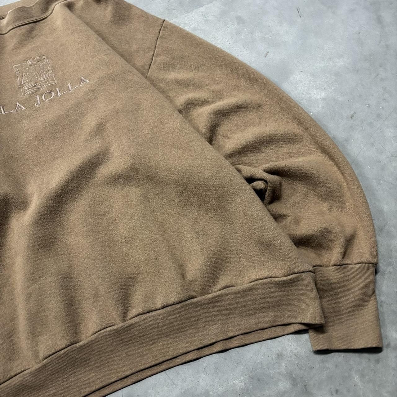 Japanese Brand × Vintage Crazy Vintage 90s Light Brown Made In USA Crewneck! Size US L / EU 52-54 / 3 - 4 Thumbnail