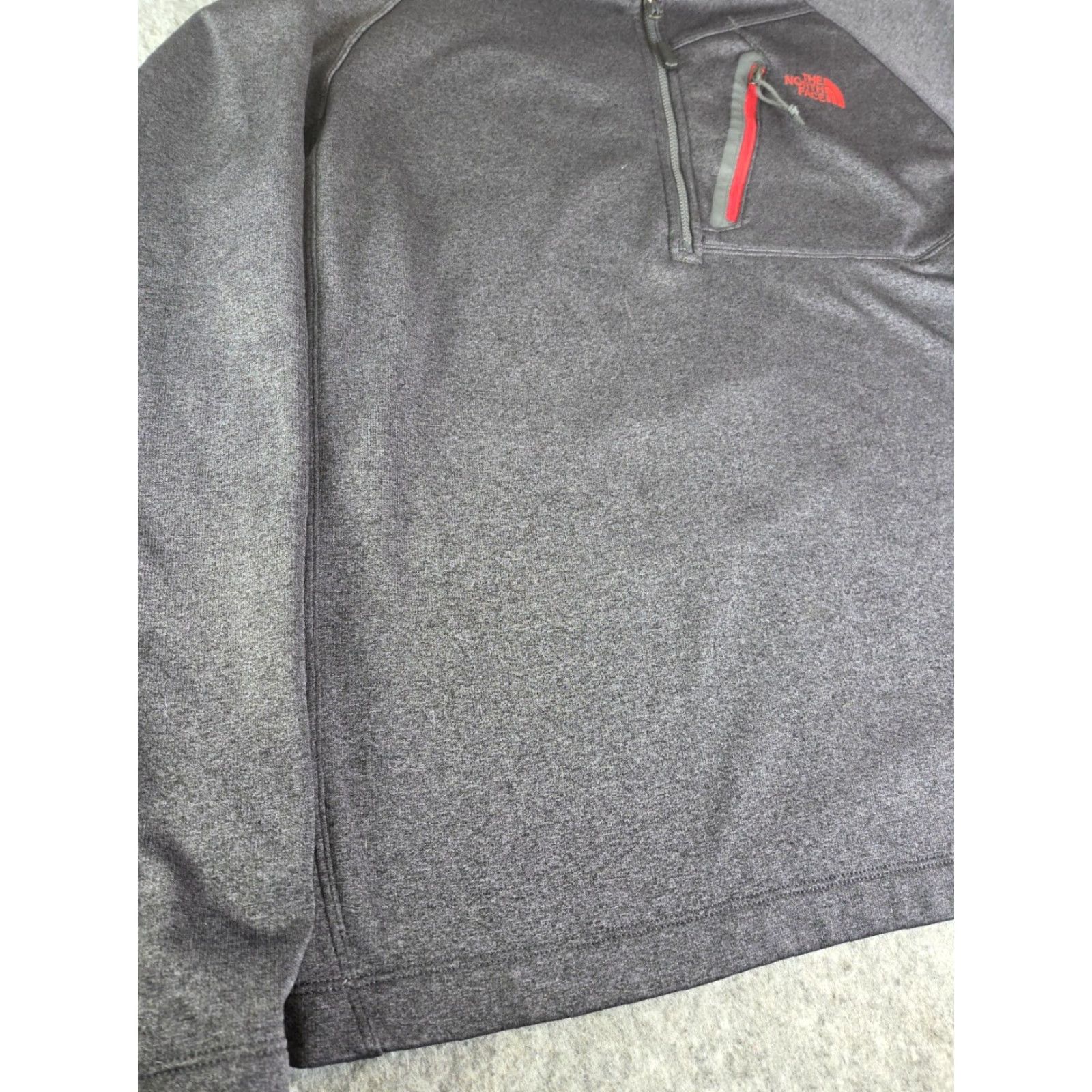 The North Face The North Face Men's Pullover Jacket 1/4 Zip M Gray Polyester Zippered Jacket Size US M / EU 48-50 / 2 - 2 Thumbnail