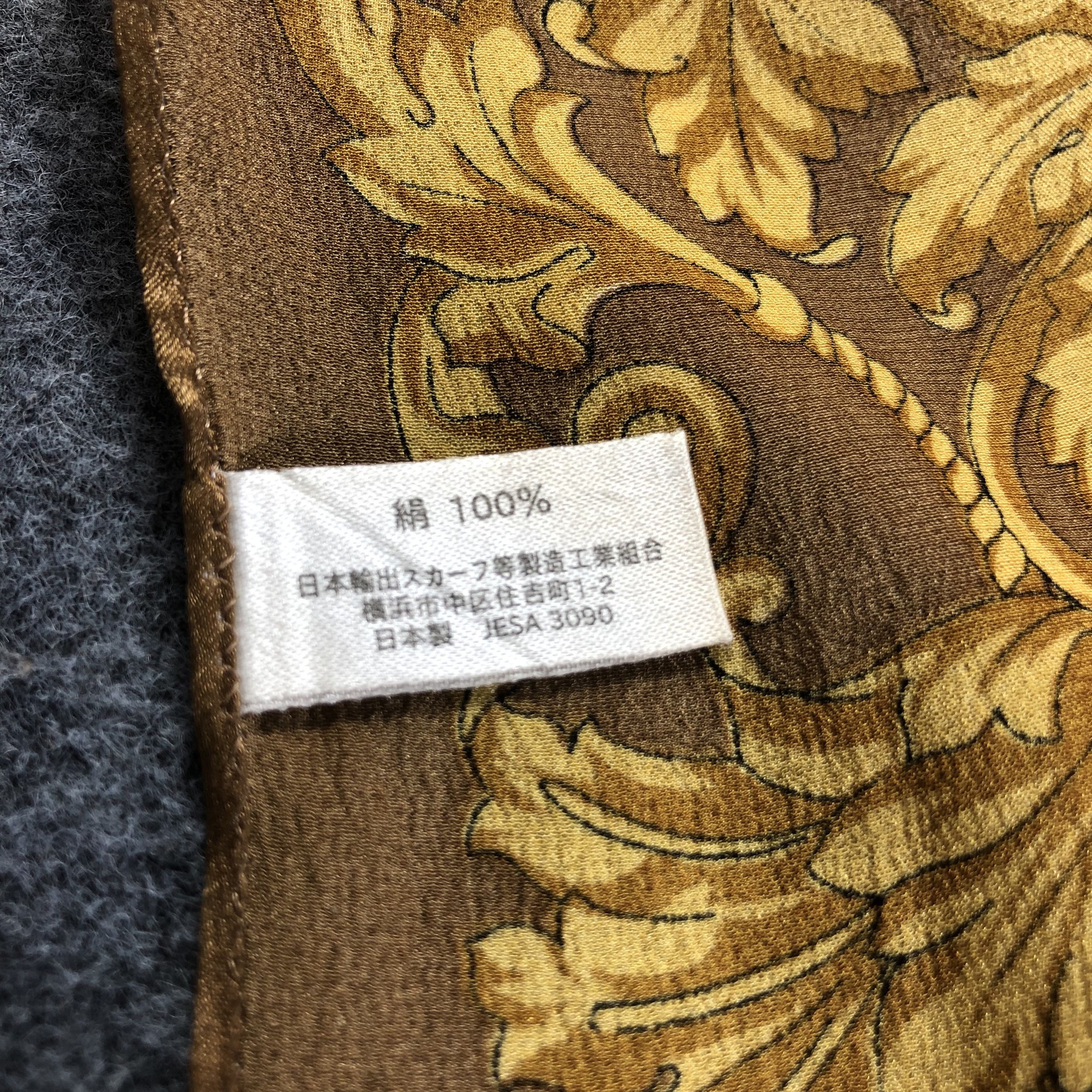 Vintage Luxury Design Silk Scarf M781 Size ONE SIZE - 10 Thumbnail