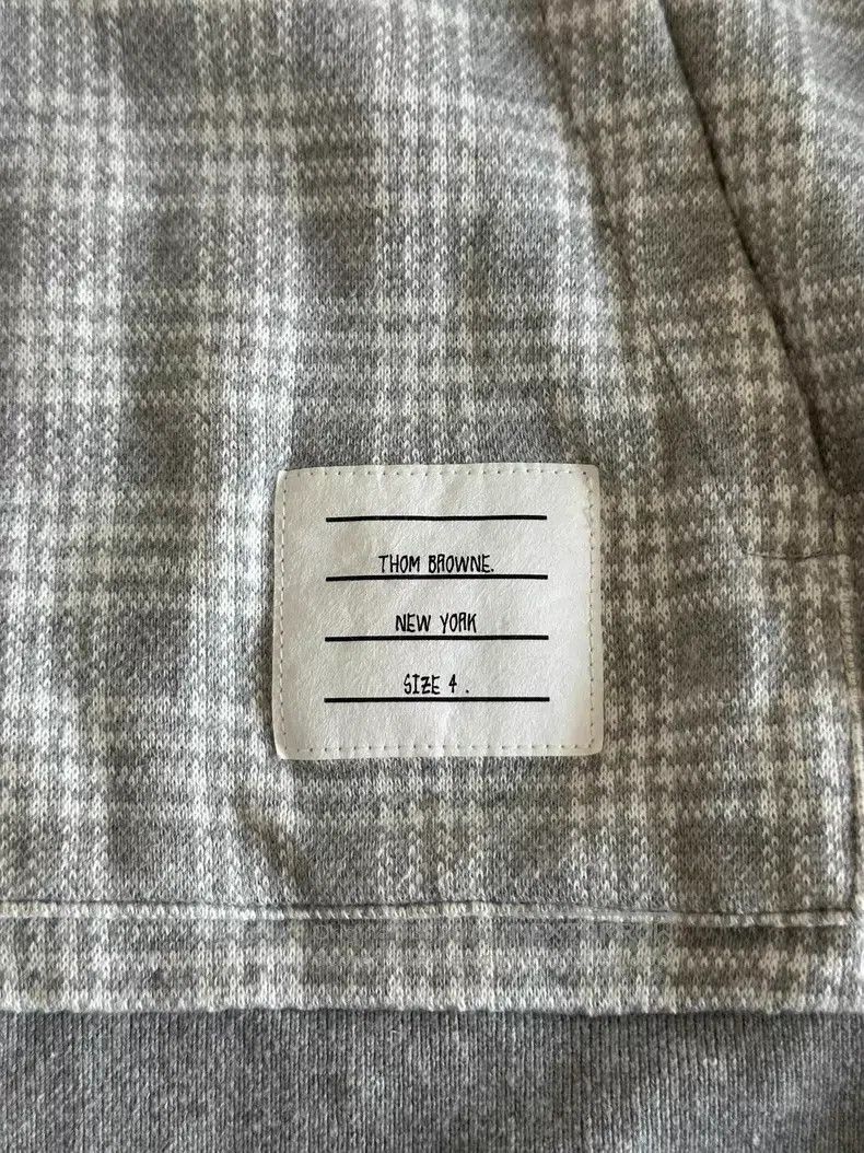 Thom Browne Thom Browne Plaid zip-up hoodie Size US XL / EU 56 / 4 - 5 Thumbnail