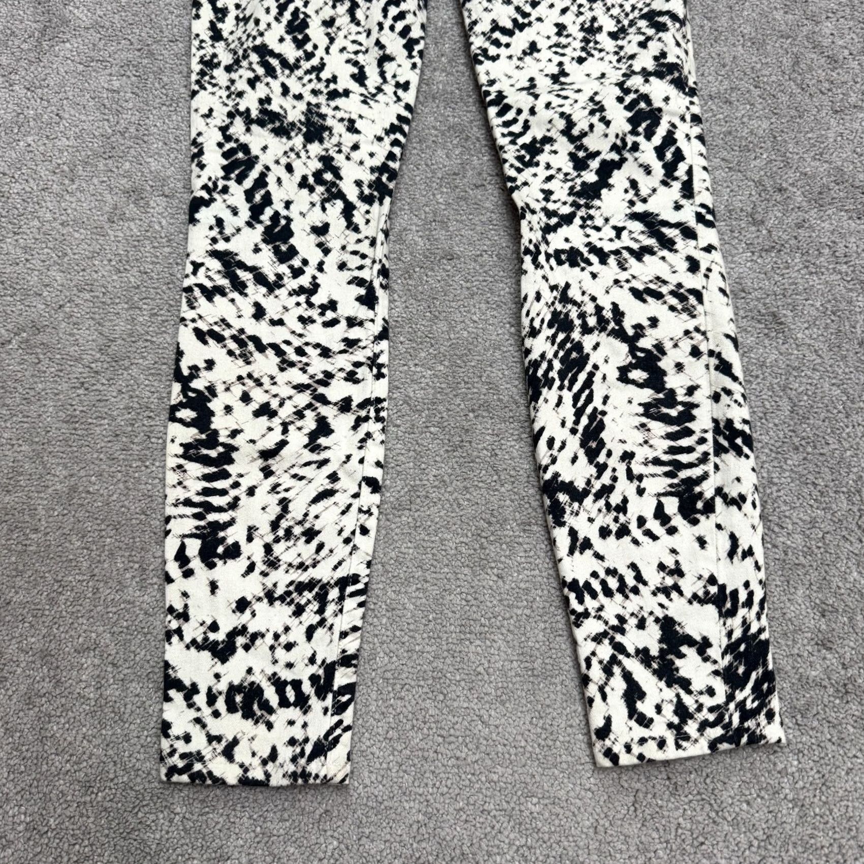 J Brand J Brand Skinny Jeans Labyrinth Print Denim Womens 26 Multicolor Stretch Regular Rise 27in Buckle Belt Loops Pockets City Grunge Outdoor Streetwear Size 26" / US 2 / IT 38 - 3 Thumbnail