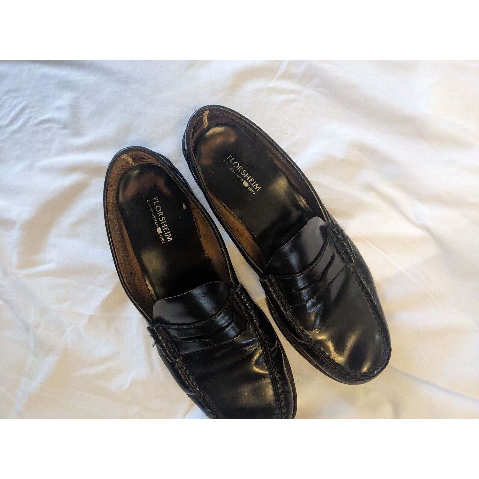 Florsheim Florsheim FLS Penny Loafer Slip On Black Leather Men's Shoe Size US 8 / EU 41 - 1 Thumbnail