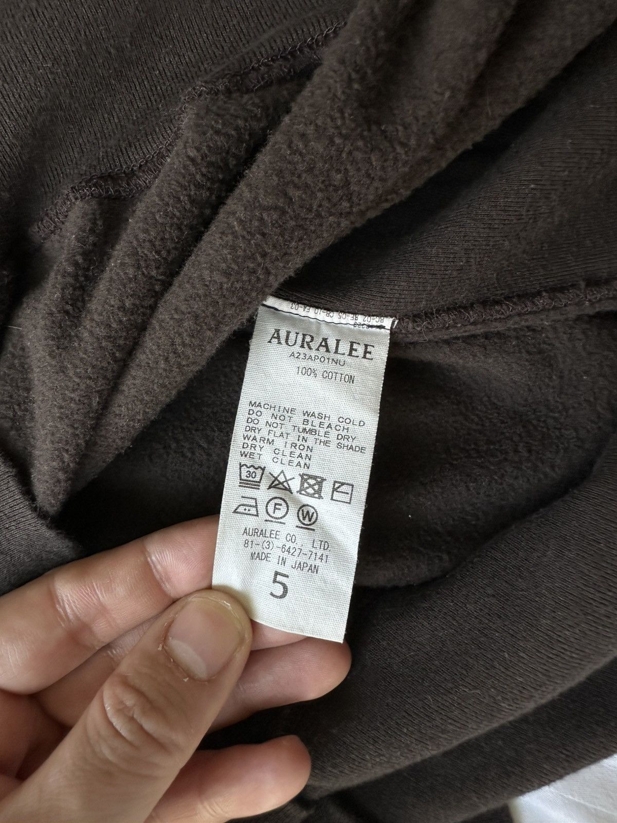 Auralee Brown Sweatshirt Size 5 Size US L / EU 52-54 / 3 - 3 Thumbnail