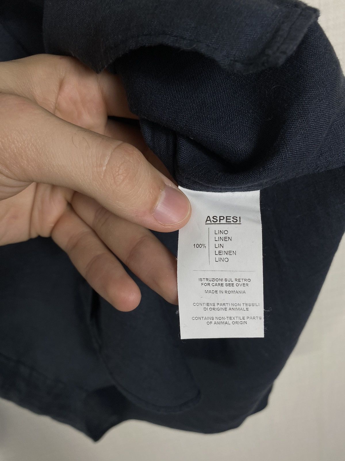 Aspesi × Vintage Aspesi Blouse Linen Shirt Size S / US 4 / IT 40 - 11 Thumbnail