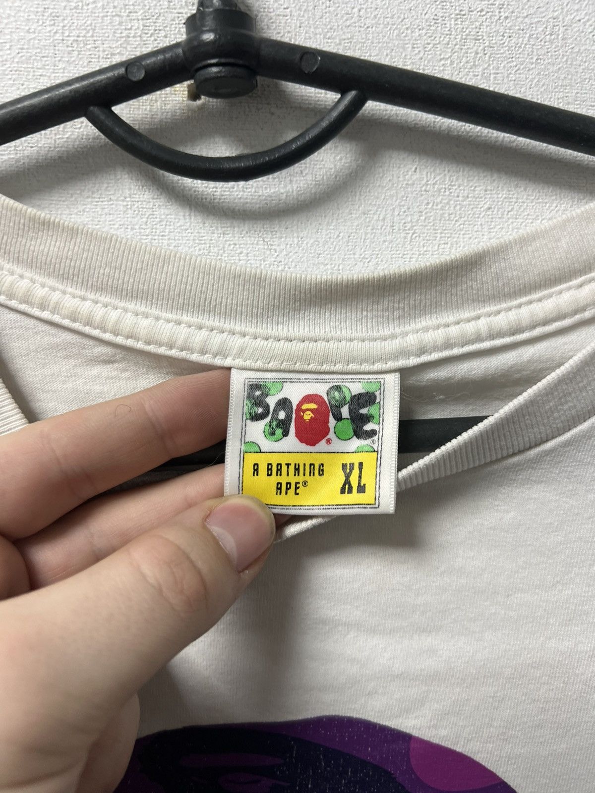 Bape Bape T-Shirt Purple Big Logo Size XL Size US XL / EU 56 / 4 - 4 Thumbnail