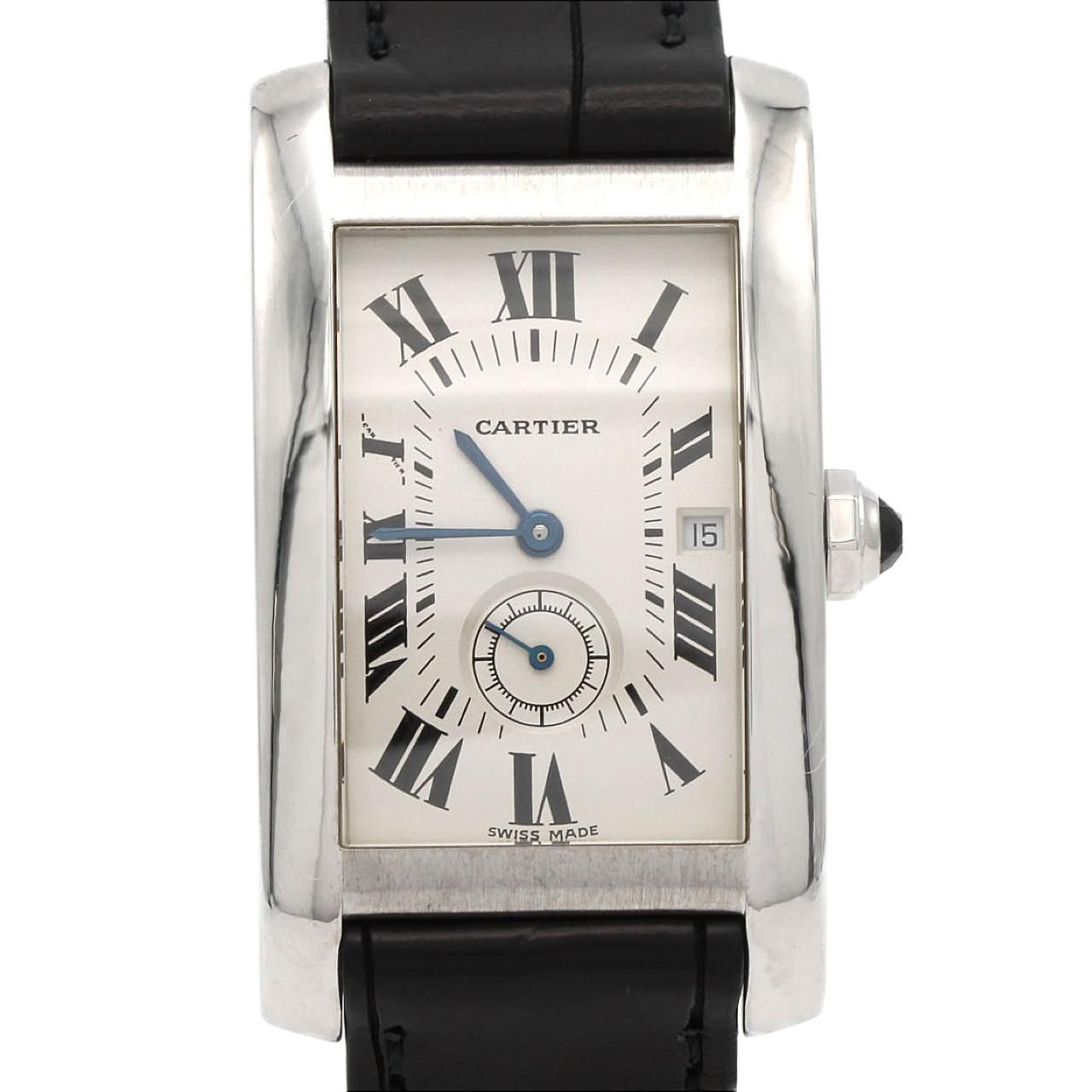 Cartier Cartier Cartier Tank Americaine White Gold Quartz Precious Metal Quartz W2600751 DUTY FREE for USA Size ONE SIZE - 1 Thumbnail