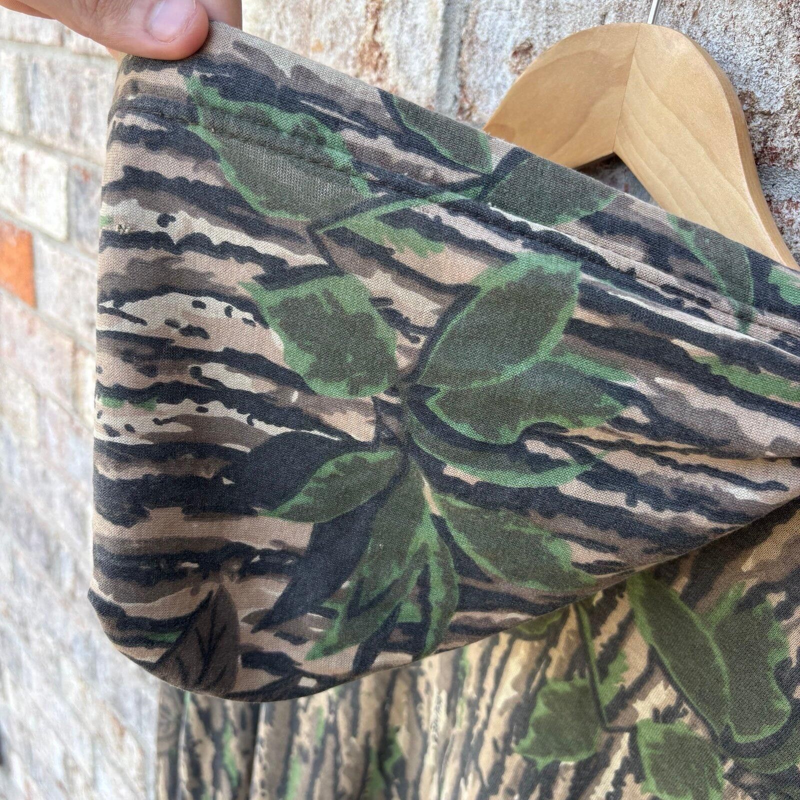 Jerzees Vintage 80s realtree bark hoodie full zip Size US L / EU 52-54 / 3 - 6 Thumbnail