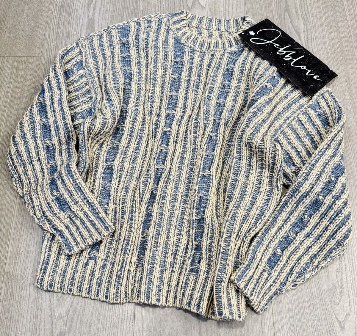 Japanese Brand × Vintage Reversible retro cable knit sweater knitwear jumper Size US XL / EU 56 / 4 - 13 Thumbnail