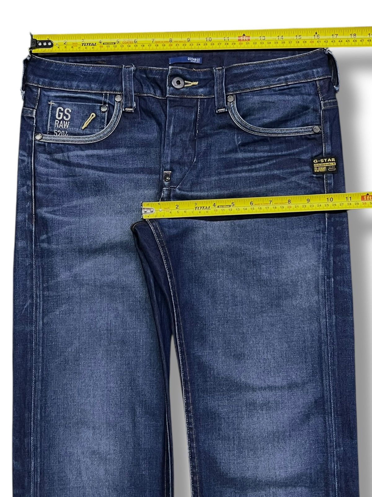G-Star Vintage G-Star Raw Denim - Faded Wash, Honeycomb Denim Size US 32 / EU 48 - 17 Thumbnail