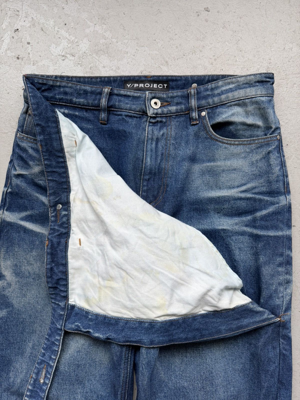Y/Project Y Project Blue Lazy Denim Size US 32 / EU 48 - 3 Thumbnail