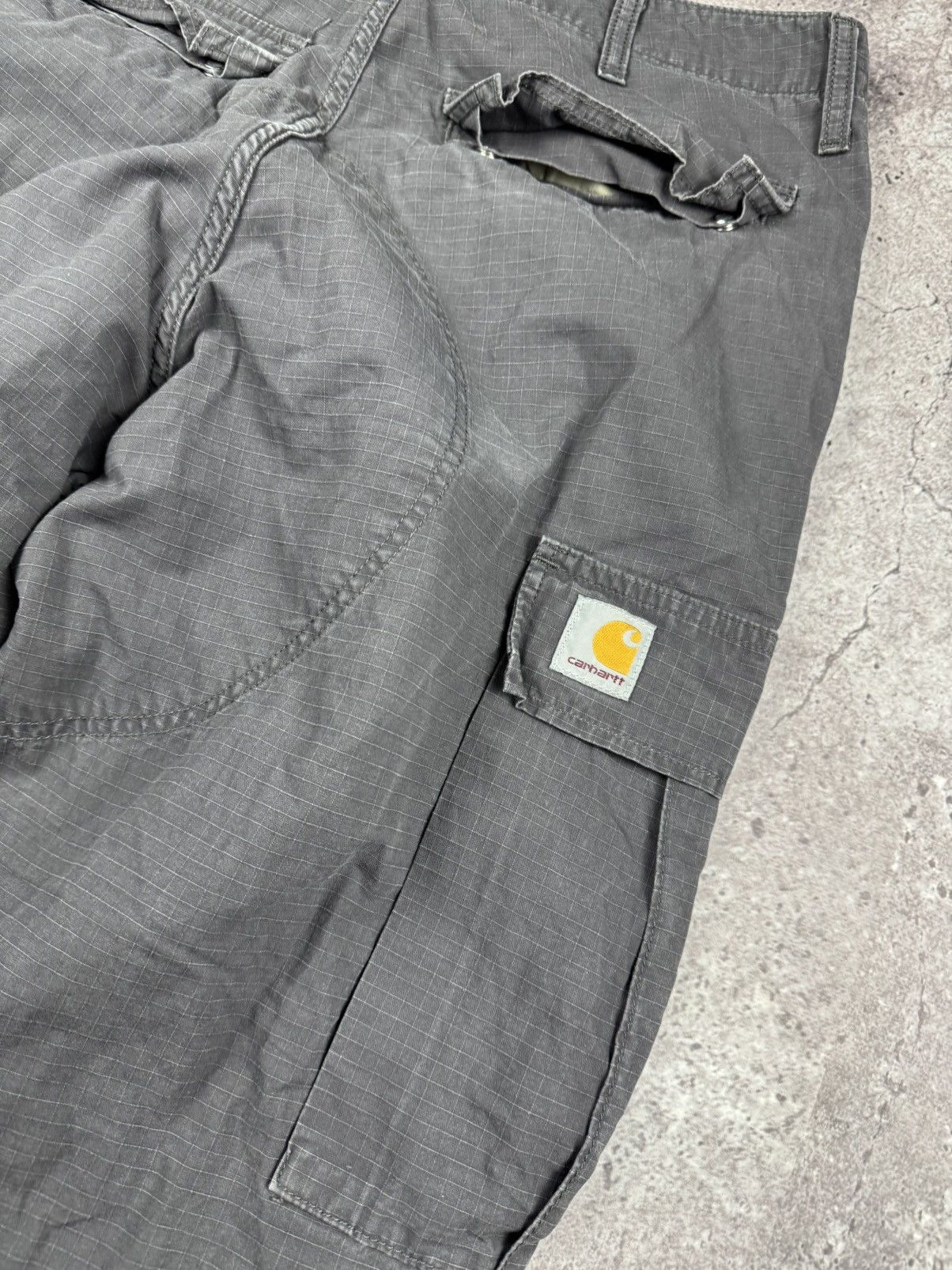 Carhartt VINTAGE Y2K DISTRESSED REGULAR BAGGY CARGO PANTS CARHARTT Size US 31 - 3 Thumbnail