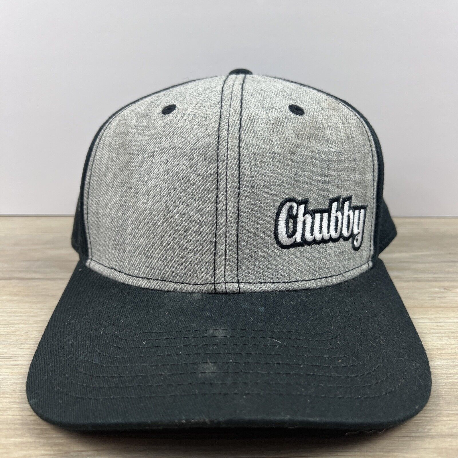 Other Chubby Hat Chubby Snapback Hat Gray Adjustable Hat Adult Fit Size ONE SIZE - 6 Thumbnail