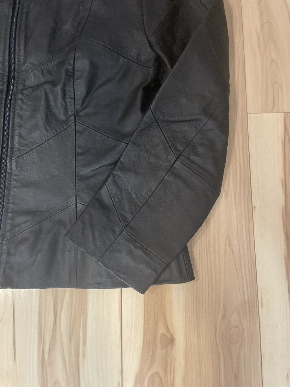 Vintage Leather Jacket Vintage M Size Avant Garde Opium Y2K Size M / US 6-8 / IT 42-44 - 4 Thumbnail