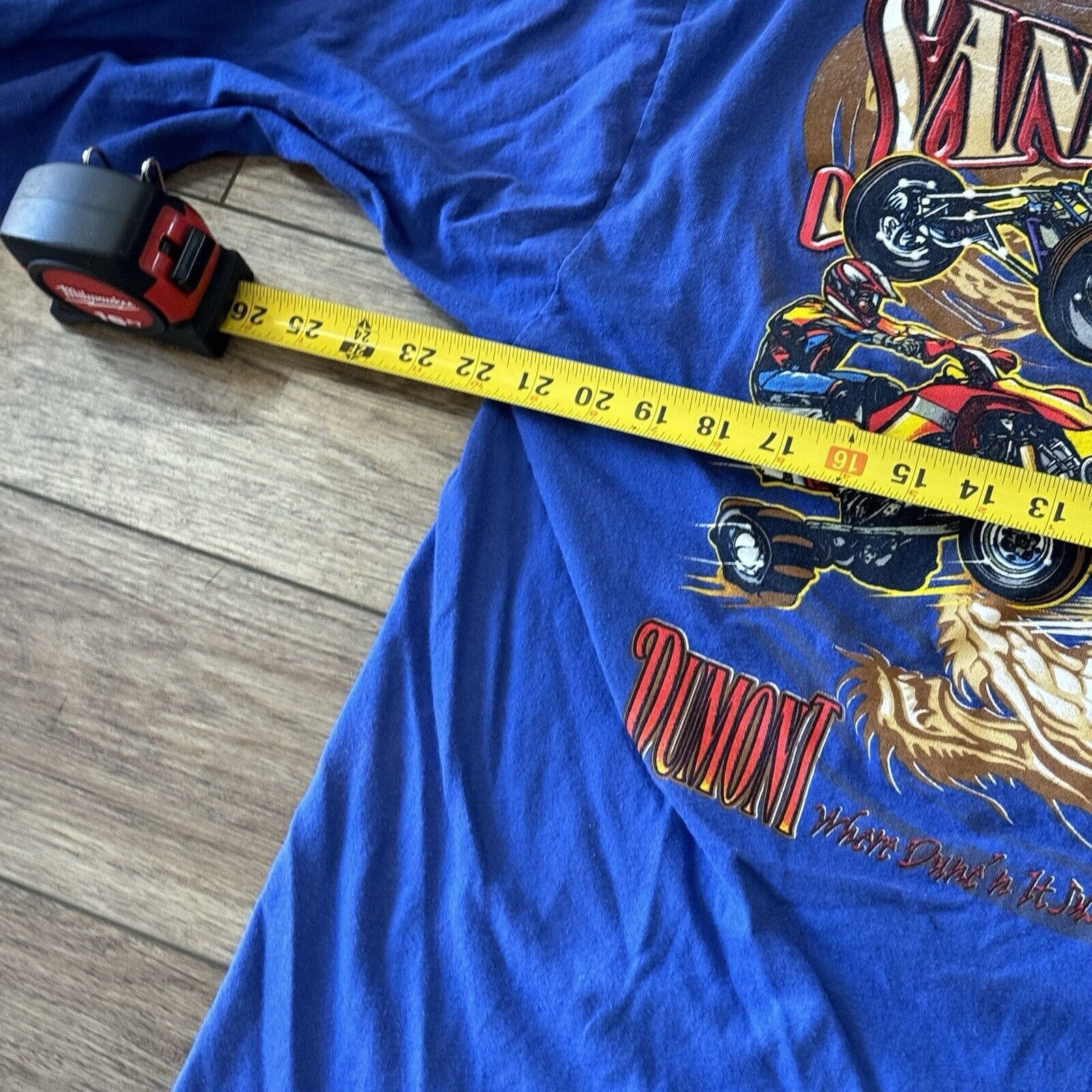 Hanes Vintage Sand Dragon Dirt Dunes Motocross Blue Long Sleeve Size US XL / EU 56 / 4 - 8 Thumbnail
