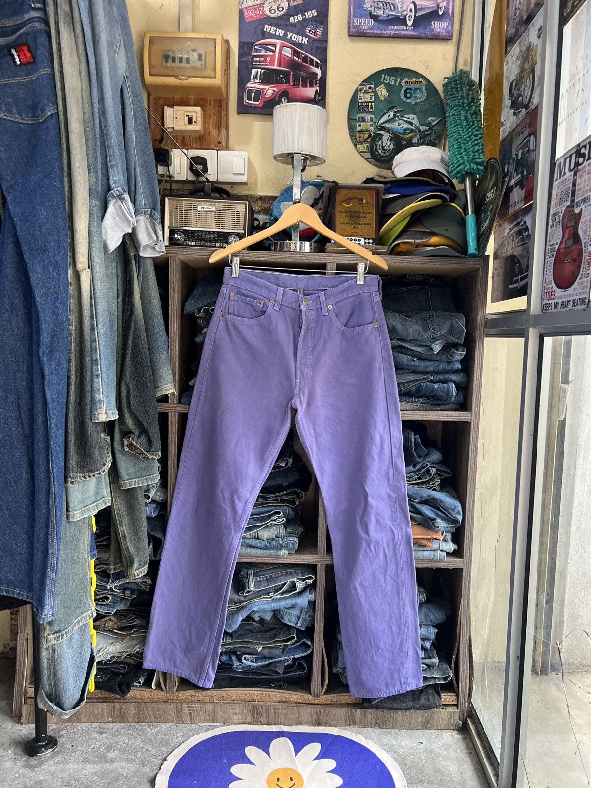 Levi's Vintage Clothing 🔥Rare Vintage Levis 501 Button 553 Denim Size US 31 - 1 Thumbnail