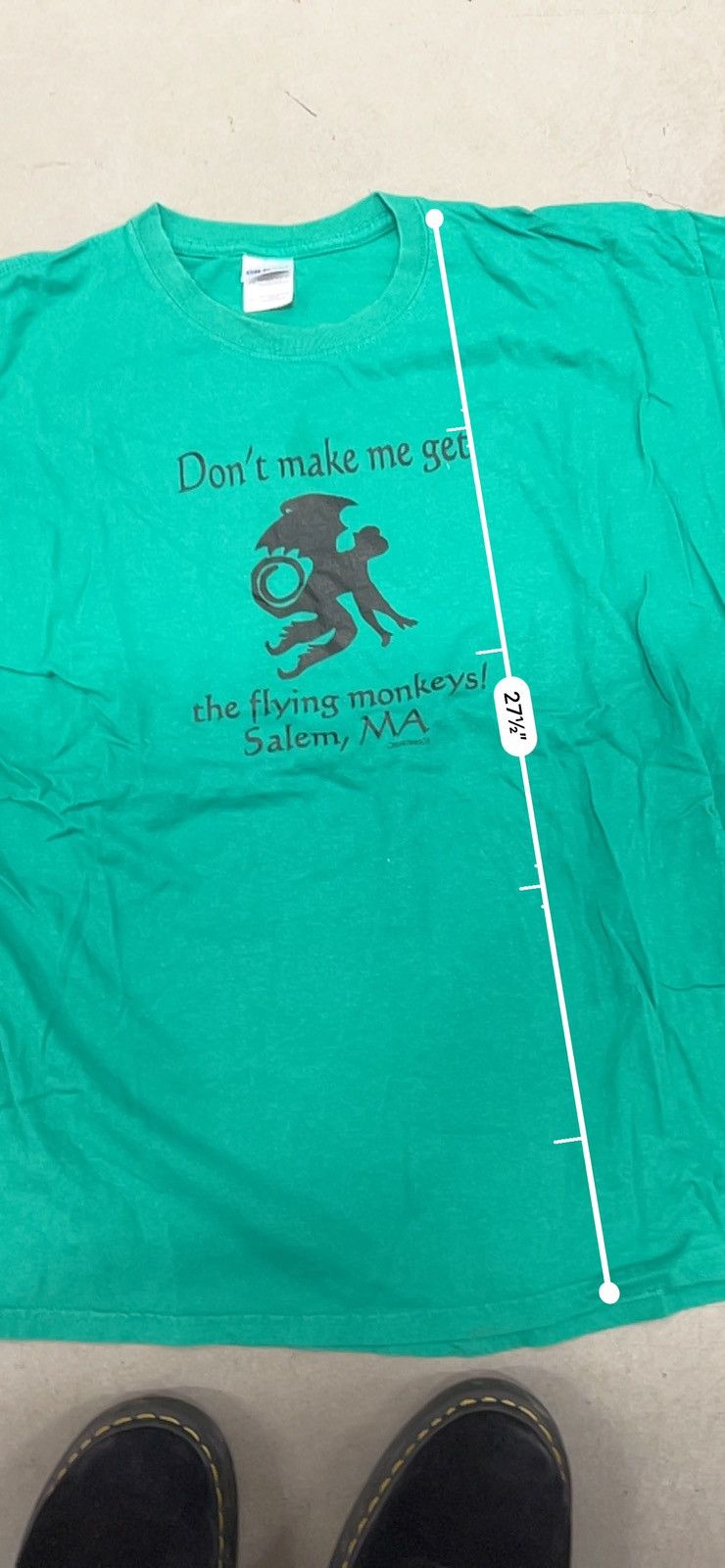 Vintage × basketcase gallery Flying Monkeys! Salem, MA. Witch tourism tee. Size US XL / EU 56 / 4 - 5 Thumbnail