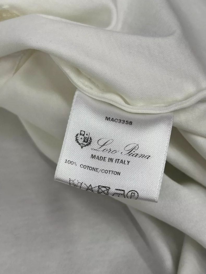 Loro Piana LORO PIANA White T-shirt Size M / US 6-8 / IT 42-44 - 6 Thumbnail