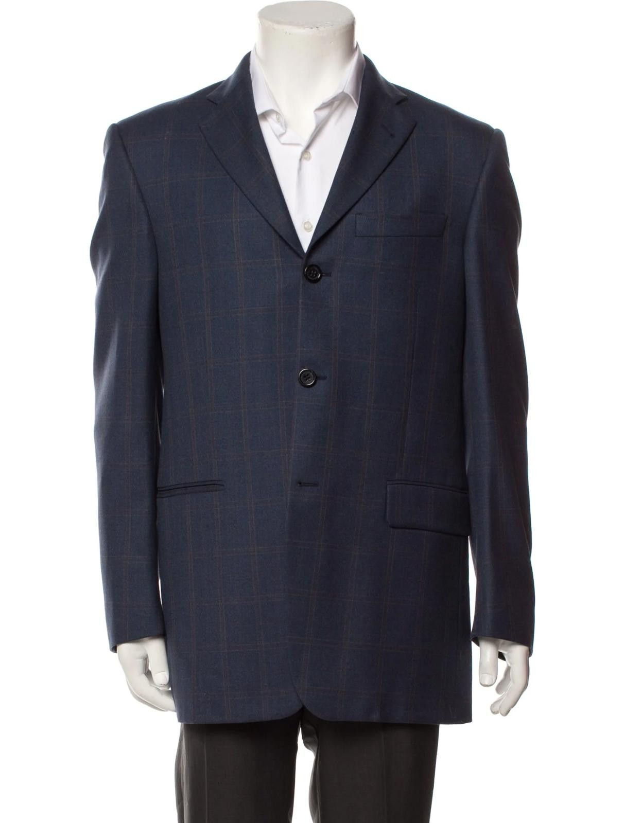 Burberry Burberry London Abstract Plaid Wool Blazer Size: M Size 38R - 1 Thumbnail