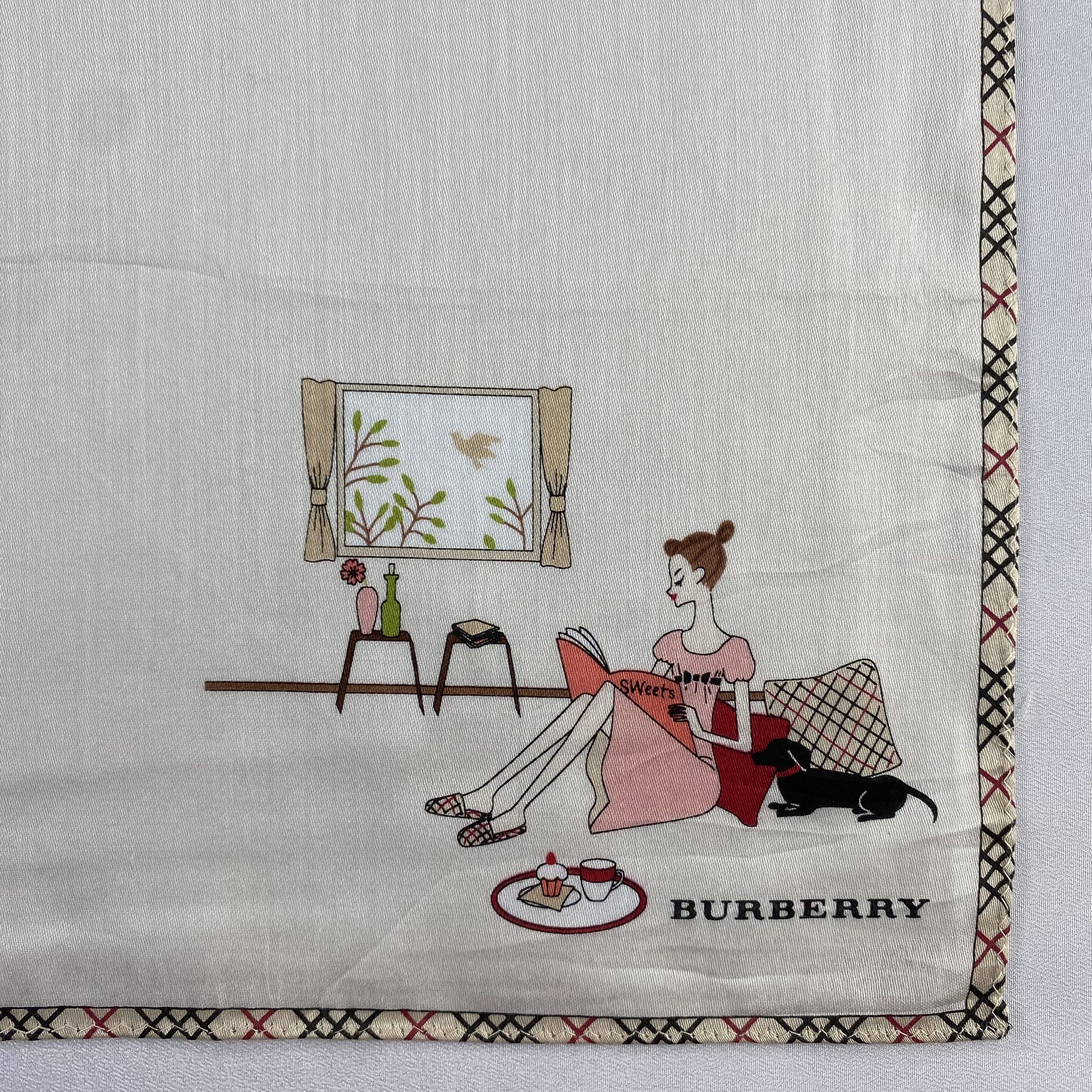 Burberry × Vintage Burberry Handkerchief / Neckerchief / Bandana-P739 Size ONE SIZE - 3 Thumbnail